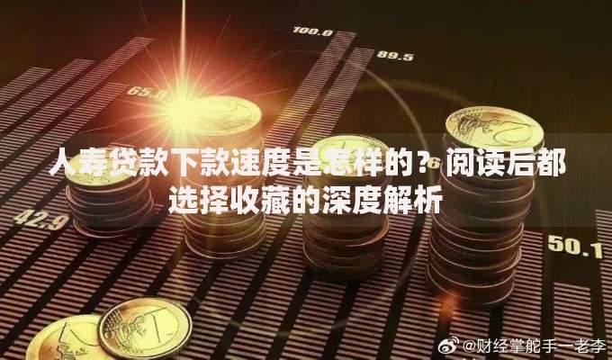 人寿贷款下款速度是怎样的？阅读后都选择收藏的深度解析