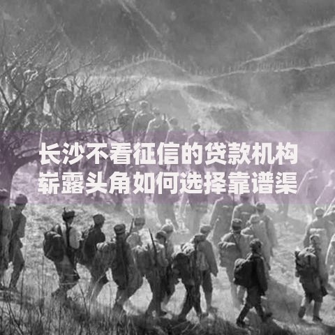 长沙不看征信的贷款机构崭露头角如何选择靠谱渠道？