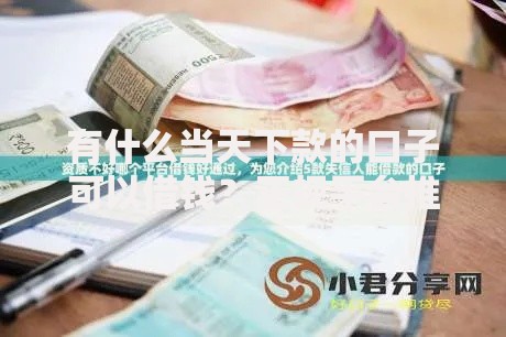 有什么当天下款的口子可以借钱？正规平台推荐与申请攻略