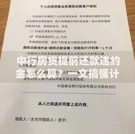 中行房贷提前还款违约金怎么算？一文搞懂计算方法与避坑技巧