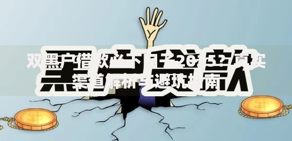 双黑户借款必下口子2025？真实渠道解析与避坑指南