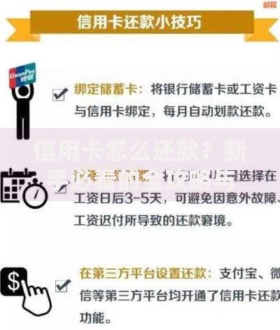 信用卡怎么还款？新手必看的全攻略与避坑指南