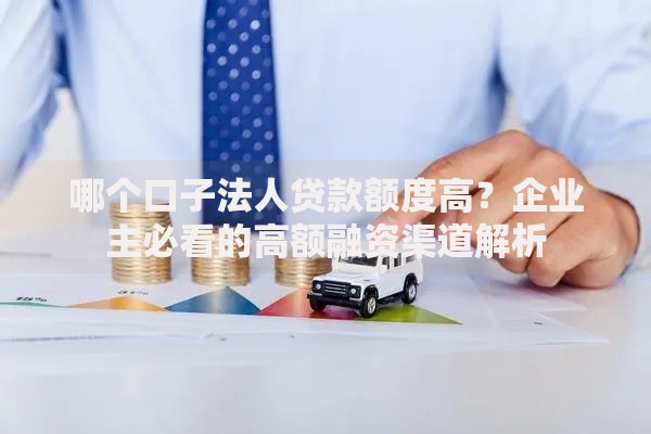 哪个口子法人贷款额度高？企业主必看的高额融资渠道解析