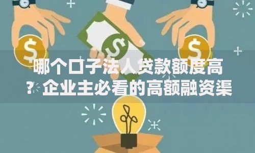哪个口子法人贷款额度高？企业主必看的高额融资渠道解析