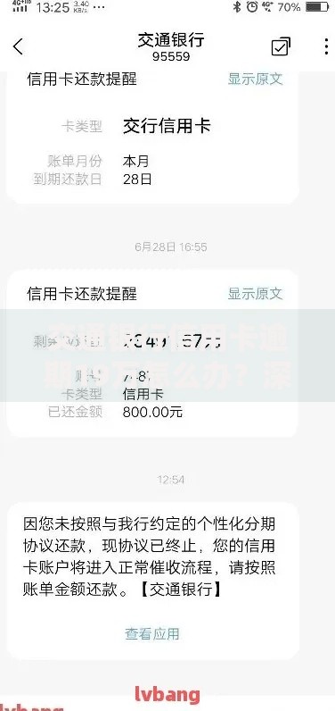 交通银行信用卡逾期19万怎么办？深度应对策略解析