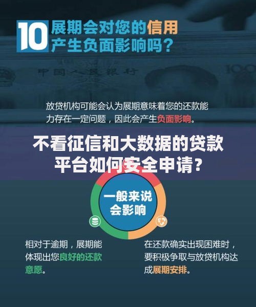 不看征信和大数据的贷款平台如何安全申请？