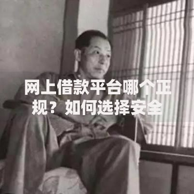 网上借款平台哪个正规？如何选择安全可靠的渠道