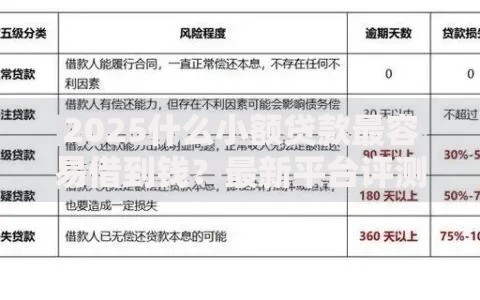 2025什么小额贷款最容易借到钱?最新平台评测及申请攻略 2025什么小额贷款最容易借到钱?最新平台评测及申请攻略