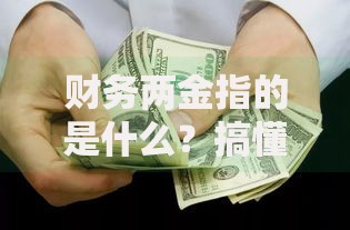 财务两金指的是什么？搞懂这俩核心概念轻松管好钱袋子