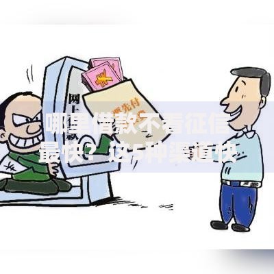 哪里借款不看征信最快？这5种渠道快速放款