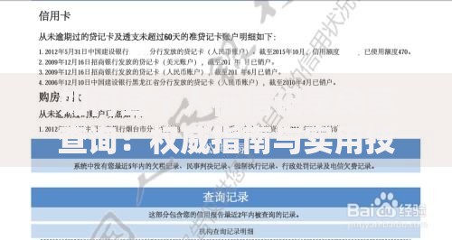 如何查个人征信记录免费查询：权威指南与实用技巧