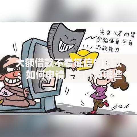 大额借款不看征信的贷款：如何申请？条件有哪些？