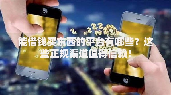 能借钱买东西的平台有哪些？这些正规渠道值得信赖！