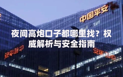 夜间高炮口子都哪里找？权威解析与安全指南