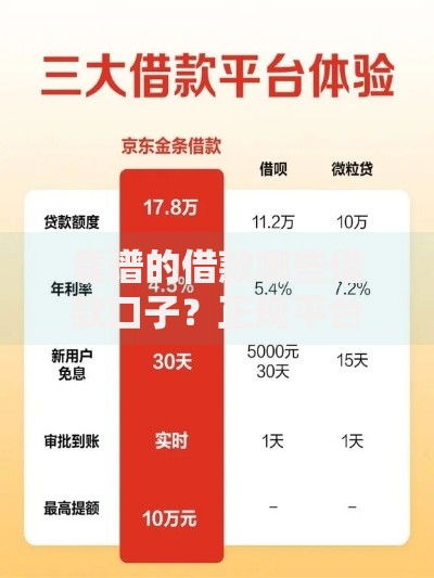 靠谱的借款哪些借款口子？正规平台推荐及避坑指南