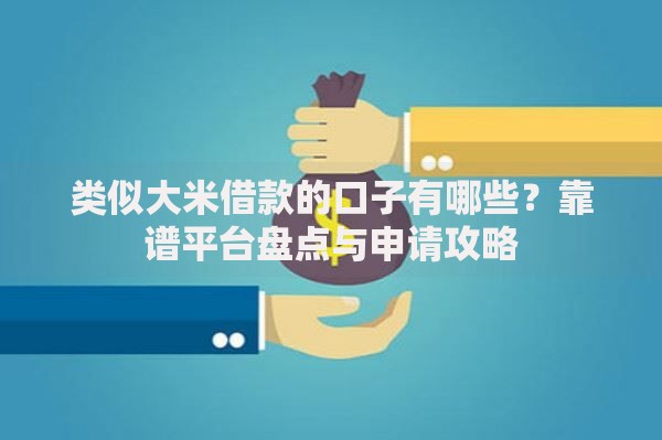 类似大米借款的口子有哪些？靠谱平台盘点与申请攻略