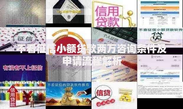 不看征信小额贷款两万咨询条件及申请流程解析
