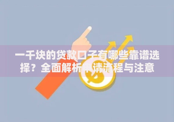 一千块的贷款口子有哪些靠谱选择？全面解析申请流程与注意事项