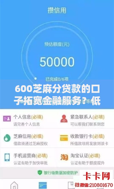 600芝麻分贷款的口子拓宽金融服务？低分用户如何快速申请