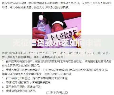 无征信贷款小额如何申请？条件与流程全解析
