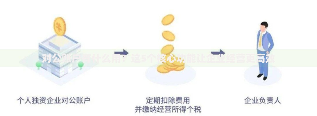 对公账户有什么用？这5个核心功能让企业经营更高效