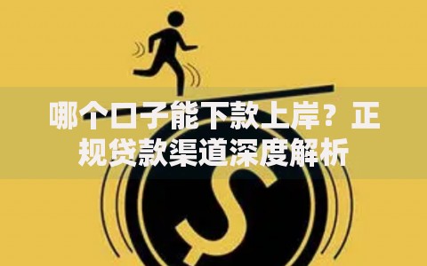 哪个口子能下款上岸？正规贷款渠道深度解析