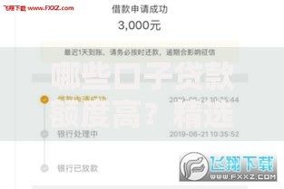 哪些口子贷款额度高？精选高额度正规平台解析