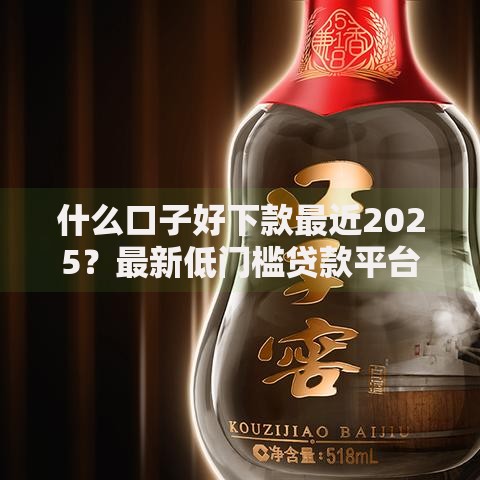 什么口子好下款最近2025？最新低门槛贷款平台解析