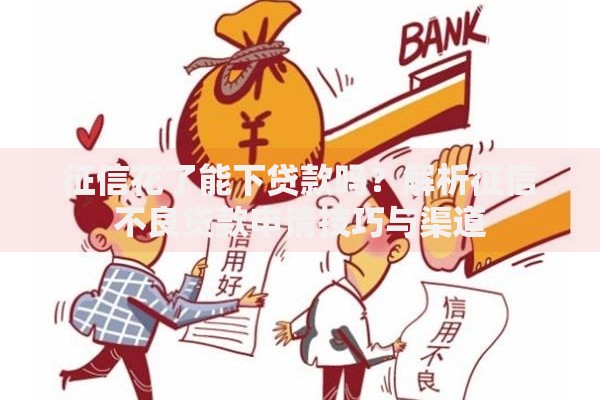 征信花了能下贷款吗？解析征信不良贷款申请技巧与渠道