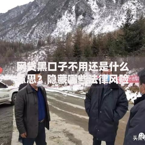 网贷黑口子不用还是什么意思？隐藏哪些法律风险