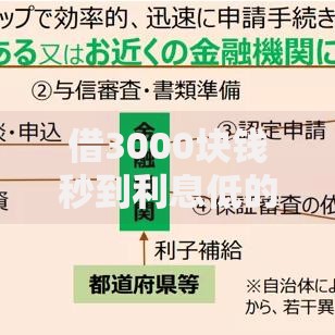 借3000块钱秒到利息低的平台怎么选？这几点要注意