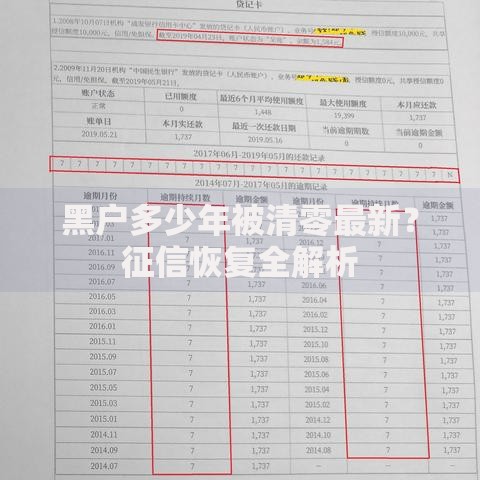 黑户多少年被清零最新？征信恢复全解析