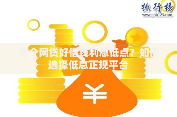 哪个网贷好借钱利息低点？如何选择低息正规平台