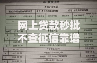 网上贷款秒批不查征信靠谱吗？申请条件与风险解析