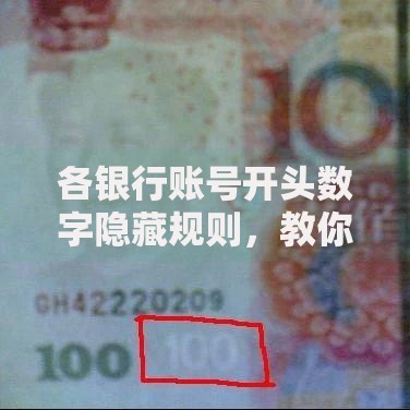 各银行账号开头数字隐藏规则，教你快速识别卡种归属地