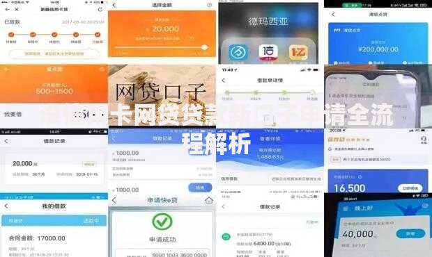 没信用卡网贷贷款新口子申请全流程解析