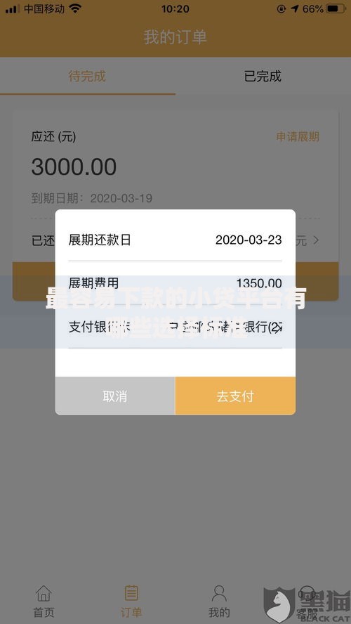 最容易下款的小贷平台有哪些选择标准
