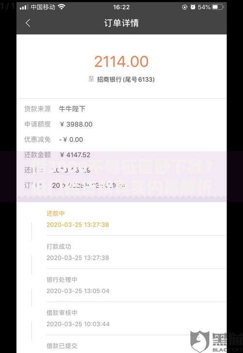 借3000不看征信秒下款？低门槛贷款真实内幕解析