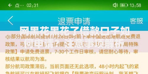 网黑花黑花了借款口子如何申请？注意事项解析