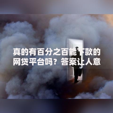 真的有百分之百能下款的网贷平台吗？答案让人意外