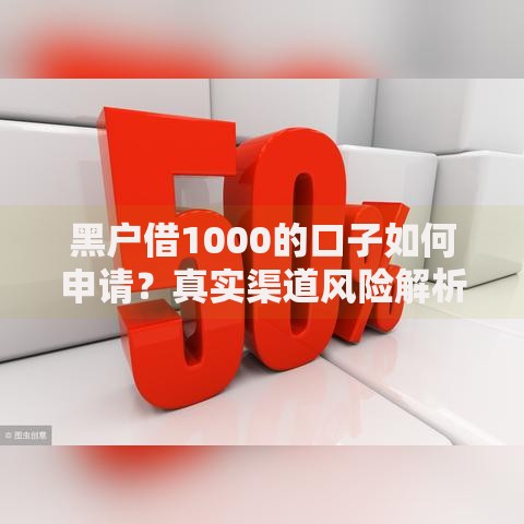 黑户借1000的口子如何申请？真实渠道风险解析