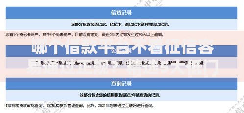 哪个借款平台不看征信容易通过正规？精选5大低门槛正规渠道推荐