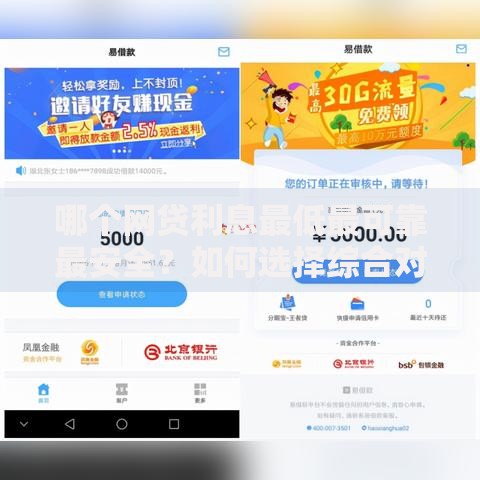哪个网贷利息最低最可靠最安全?如何选择综合对比解析 哪个网贷利息最低最可靠最安全?如何选择综合对比解析