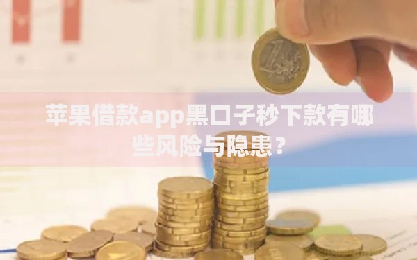 苹果借款app黑口子秒下款有哪些风险与隐患？
