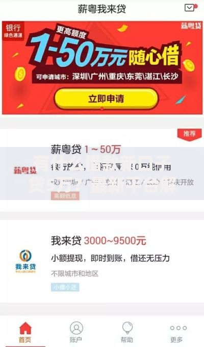 有什么借款新口子贷5万？最新平台解析与申请指南