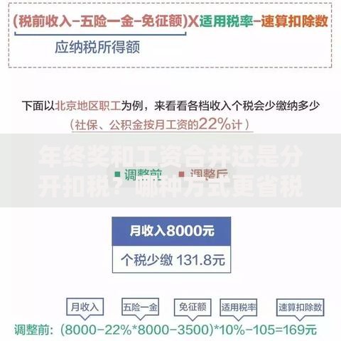 年终奖和工资合并还是分开扣税？哪种方式更省税