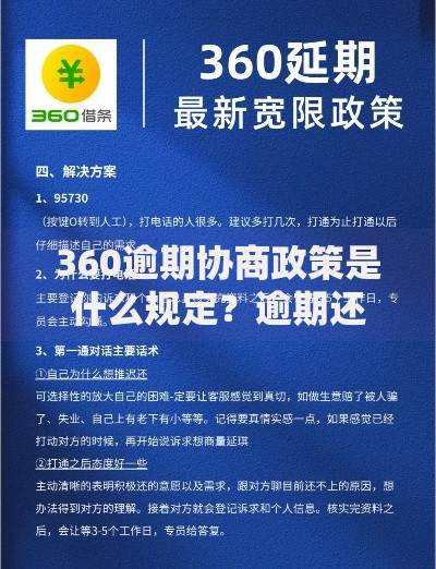 360逾期协商政策是什么规定？逾期还款处理流程详解