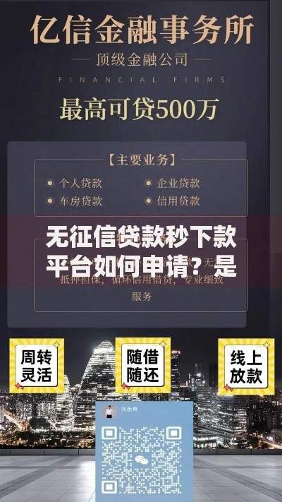 无征信贷款秒下款平台如何申请？是否安全？深度解析