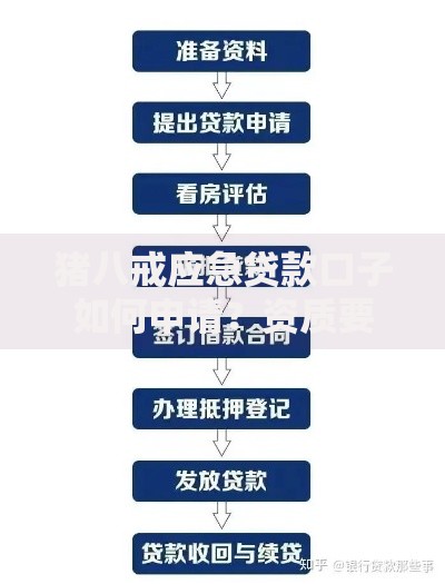 猪八戒应急贷款口子如何申请？资质要求与放款流程解析