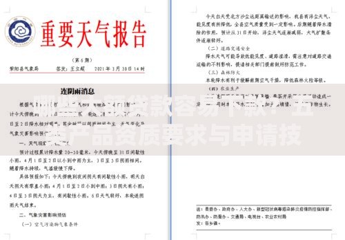 哪些大额贷款容易下款？五类产品资质要求与申请技巧解析